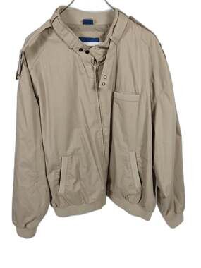 Mens Towncraft Bomber Jacket Beige Tan Size XXL